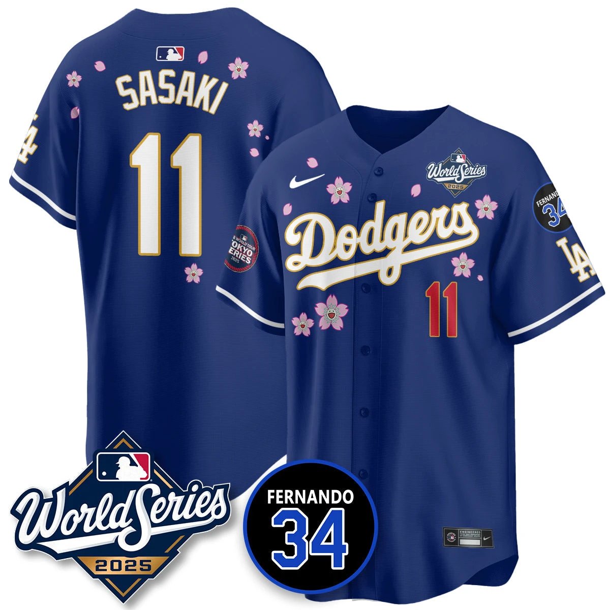Los Angeles Dodgers Tokyo Series 2025 NL Champions Jersey - All Stitched by Los Angeles Dodgers