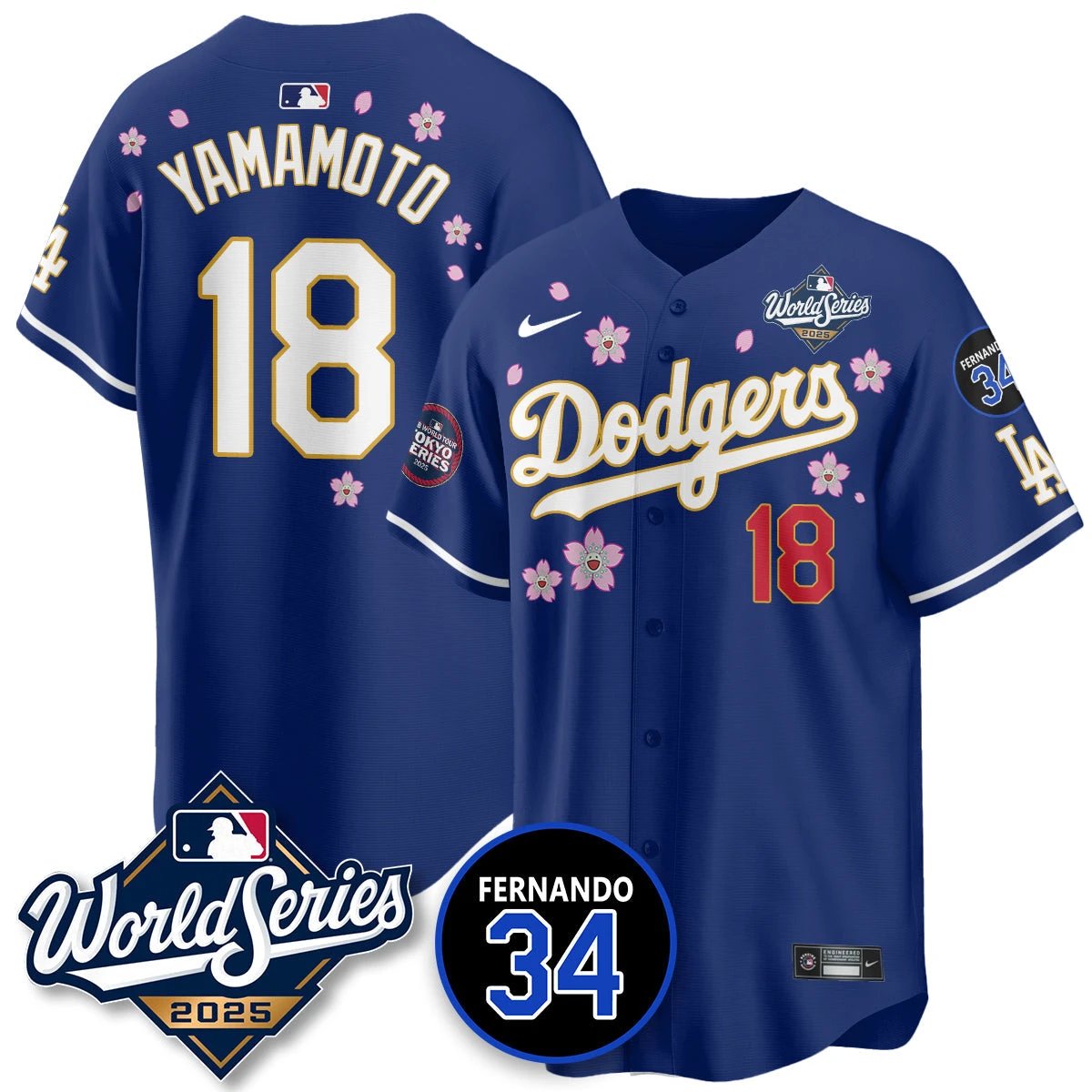 Los Angeles Dodgers Tokyo Series 2025 NL Champions Jersey - All Stitched by Los Angeles Dodgers