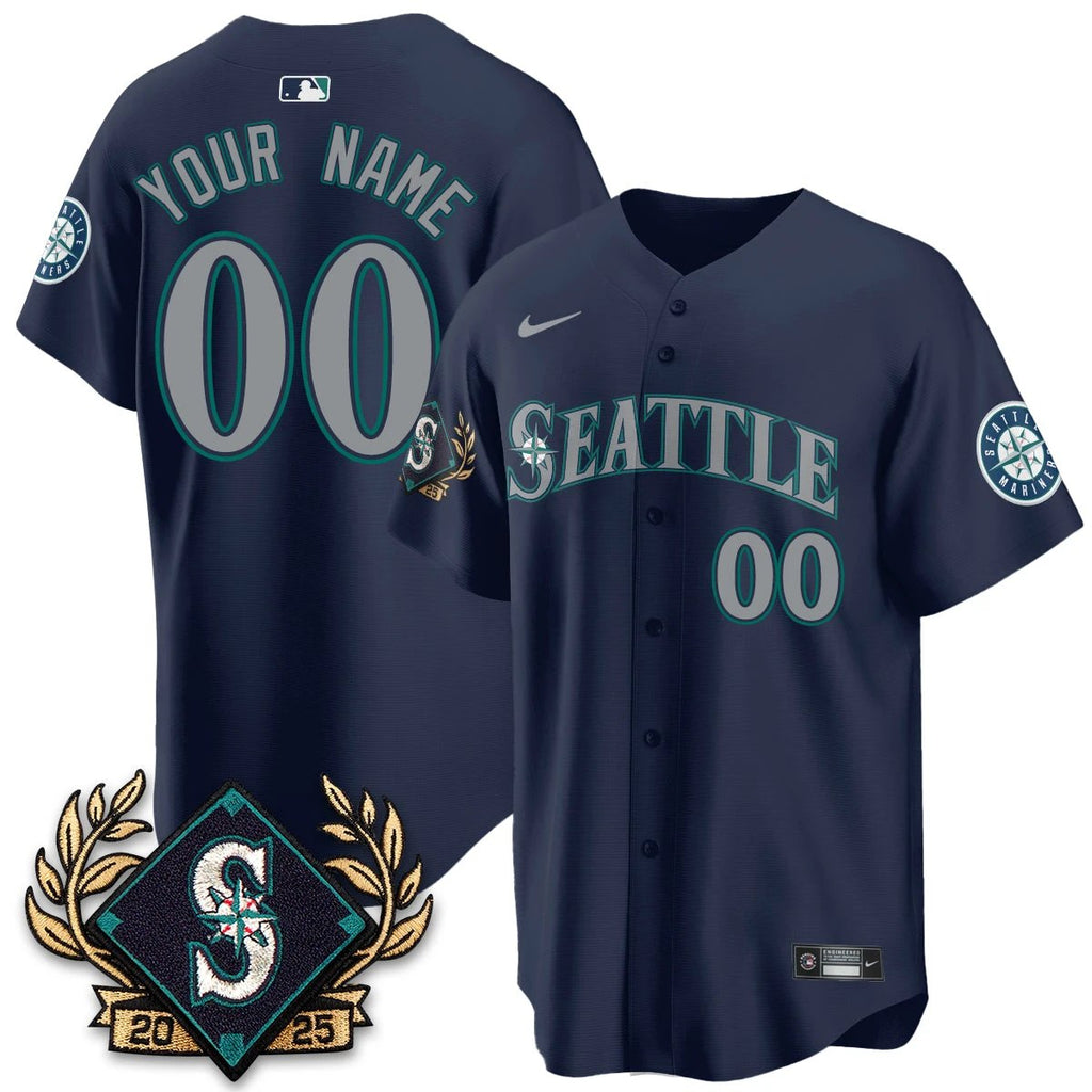 Seattle Mariners 2025 Series Champions Custom Jersey - All Stitched by Seattle Mariners