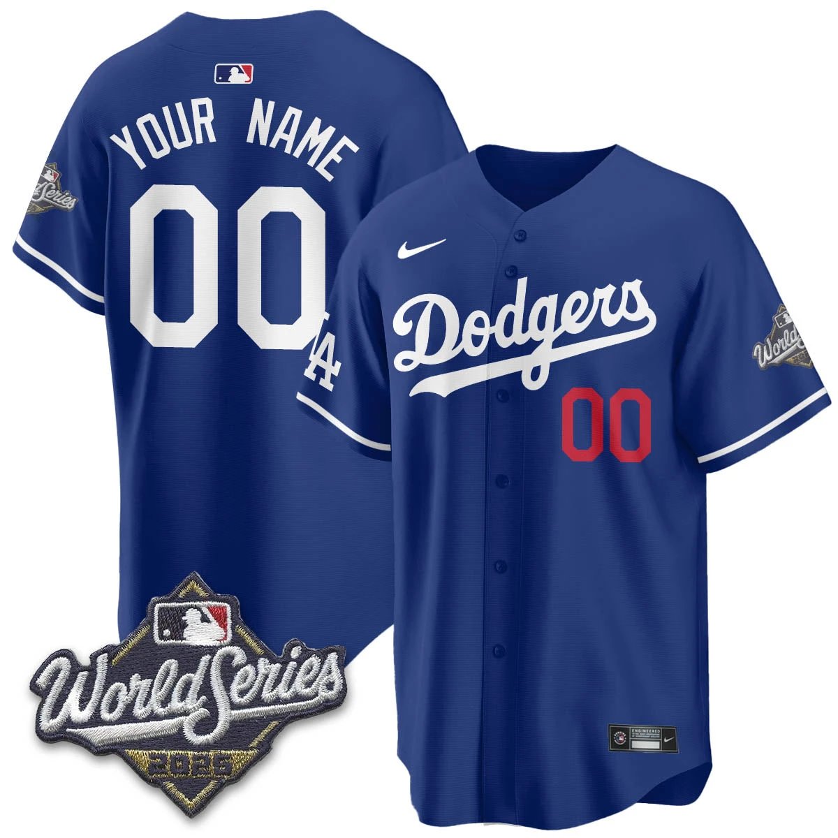 Los Angeles Dodgers 2025 World Series Jersey - All Stitched by Los Angeles Dodgers