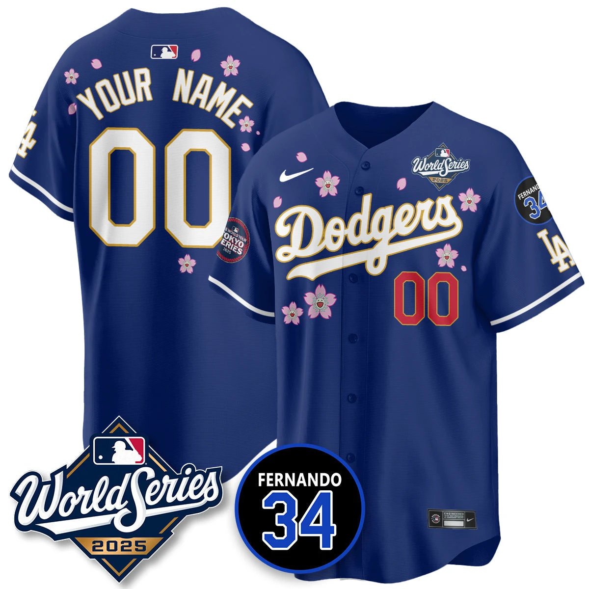 Los Angeles Dodgers Tokyo Series 2025 NL Champions Jersey - All Stitched by Los Angeles Dodgers