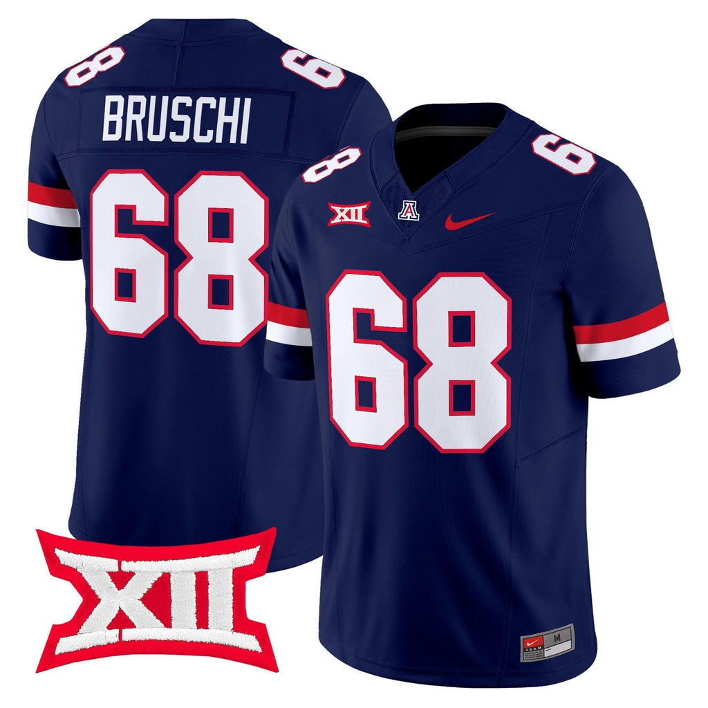 Tedy Bruschi Jersey #68 Arizona Wildcats 2025 Limited Stitched Navy by My Store
