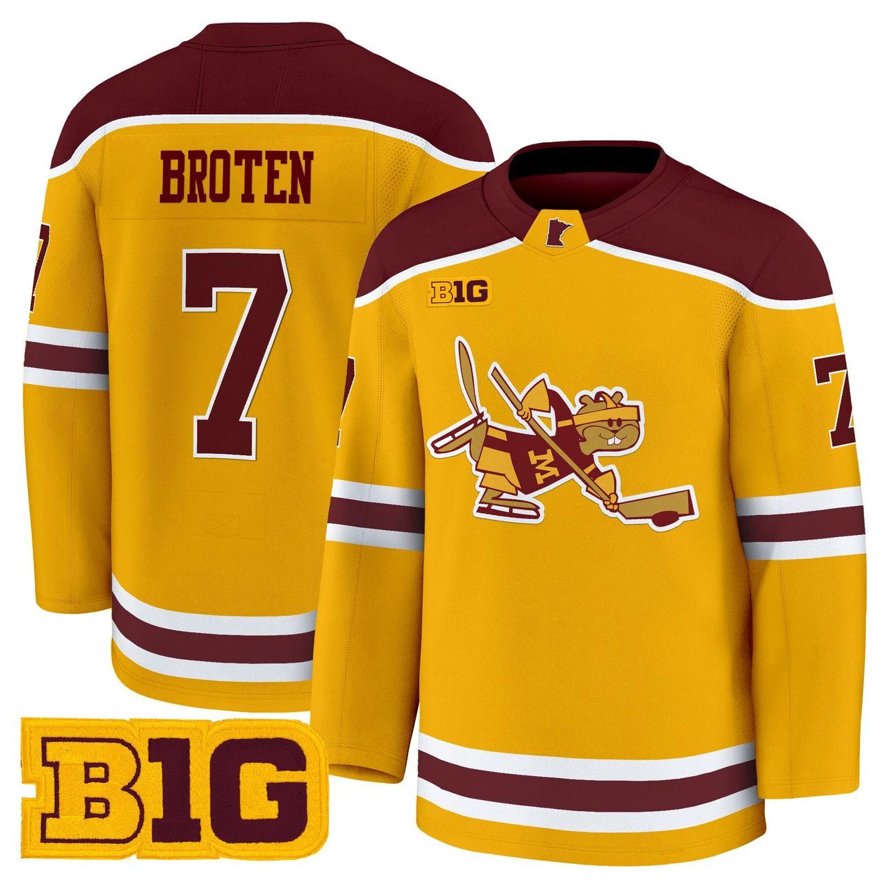 Neal Broten Jersey #7 Minnesota Golden Gophers 2025-26 Premium Stitched by Hockey David