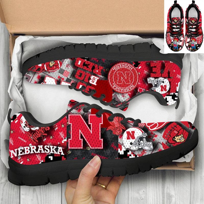 Nebraska Cornhuskers Patterns Canvas Limited Sneaker Shoes For Men Women Fans by Crocs