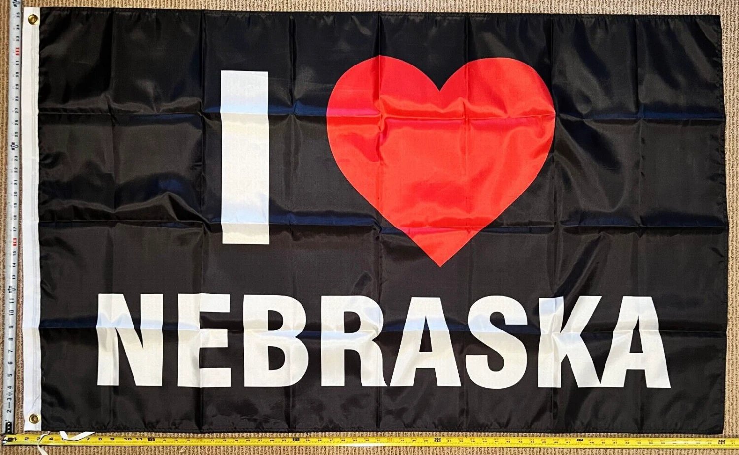 Nebraska Flag 1 Beer Party America Man Cave Sign Poster USA 3x5' by flagsjustdoit