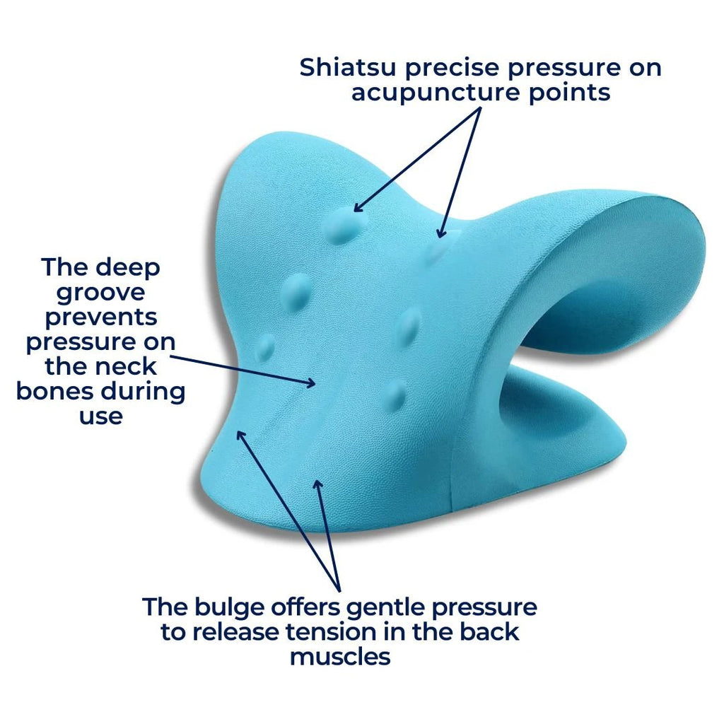 NeckAlign Chiropractic Neck Pillow | Stretcher for Neck - Pain Relief - Improved Posture - Better Sleep Bowlift by Bowlift