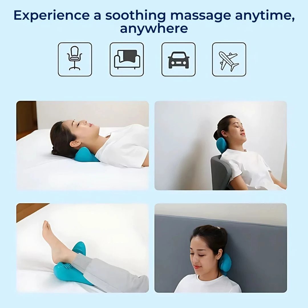 NeckAlign Chiropractic Neck Pillow | Stretcher for Neck - Pain Relief - Improved Posture - Better Sleep Bowlift by Bowlift