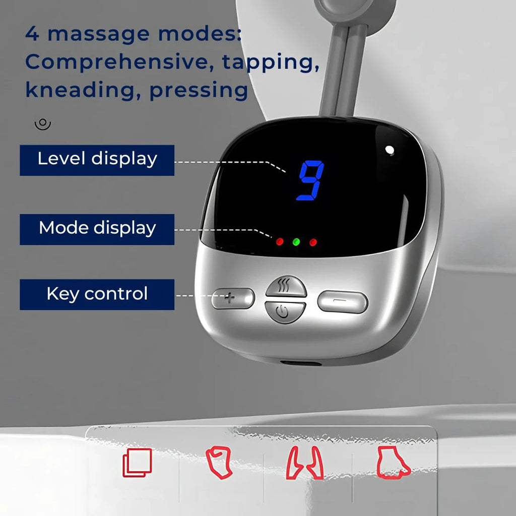 NeckEasePro Portable EMS Cervical Spine Massager | Pain Relief for Neck and Shoulder Tension - Muscle Relaxation Bowlift by Bowlift