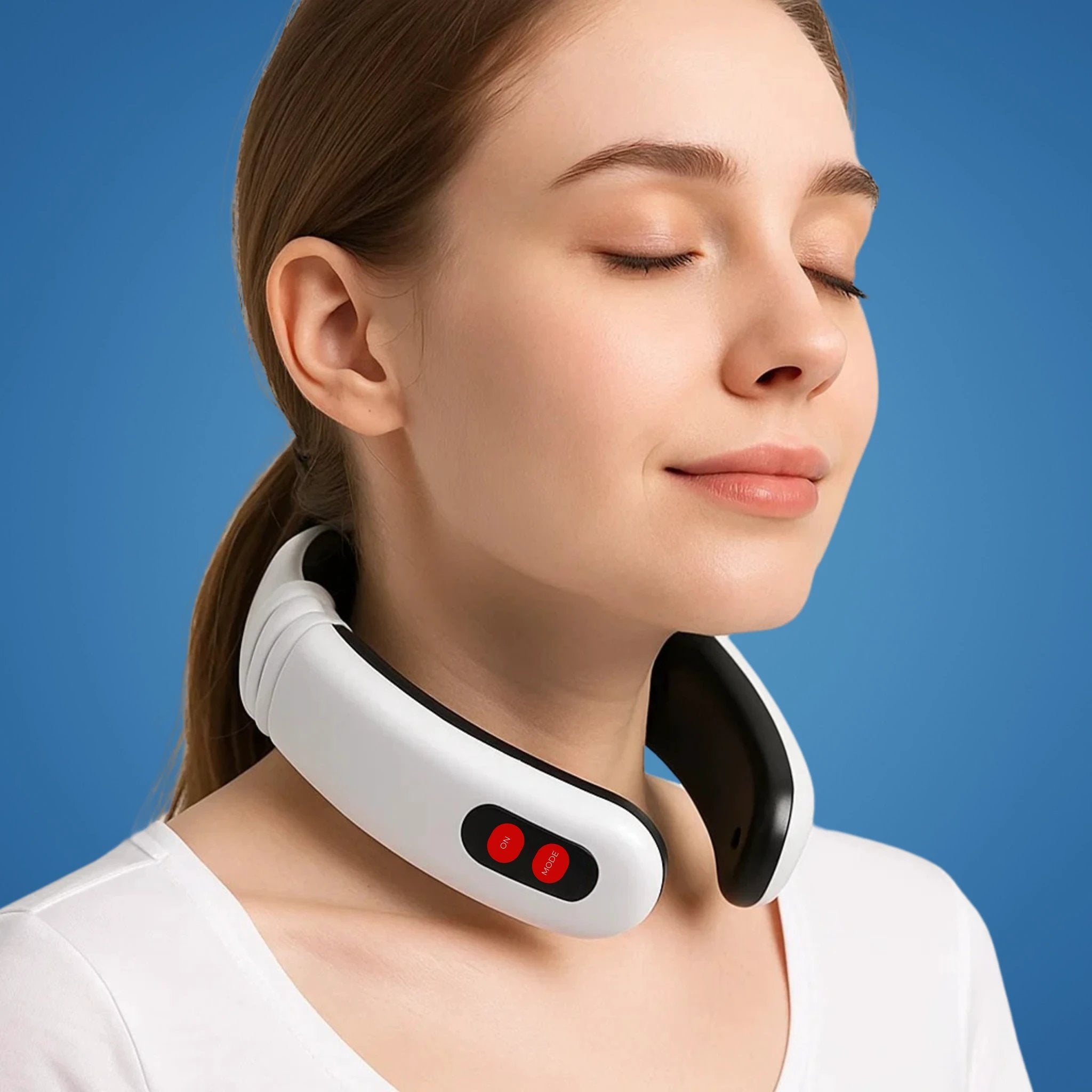 NeckEase | Vibration Neck Massager – Pain Relief – Portable Design – Soothes Stiff Muscles – Stress & Tension Relief Bowlift by Bowlift