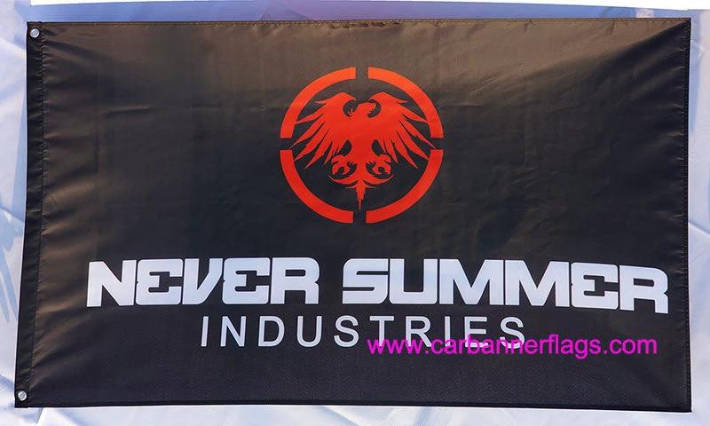 Never Summer Flag-3x5FT Banner-100% polyester-black by flagsshop