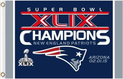 New England Patriots Logo Champion Flag 3X5 Ft Polyester Banner USA 90x150cm by flagsjustdoit