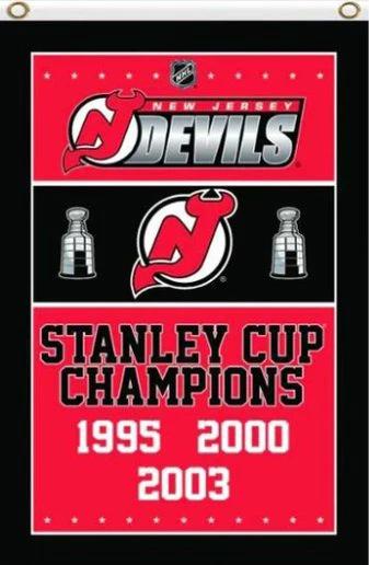 New Jersey Devils Stanley Cup Flag 3X5Ft Polyester Digital Print Banner USA by flagsjustdoit