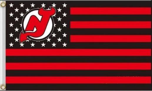 New Jersey Devils Star and Stripe Flag 3X5Ft Polyester Digital Print Banner USA by flagsjustdoit