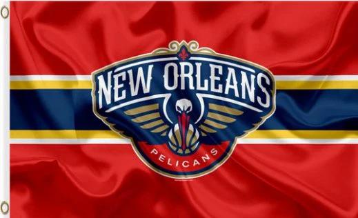New Orleans Pelicans Custom Flag 3X5Ft Polyester Banner USA Digital Print by flagsjustdoit