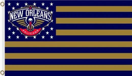 New Orleans Pelicans Star Flag 3X5Ft Polyester Banner USA Digital Print by flagsjustdoit