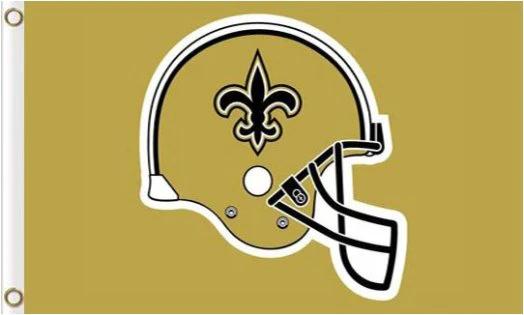 New Orleans Saints Helmet US Flag 3X5 Ft Polyester Banner USA 90x150cm by flagsjustdoit