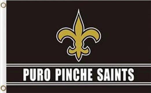 New Orleans Saints Puro Pinche Flag 3X5 Ft Polyester Banner USA 90x150cm by flagsjustdoit
