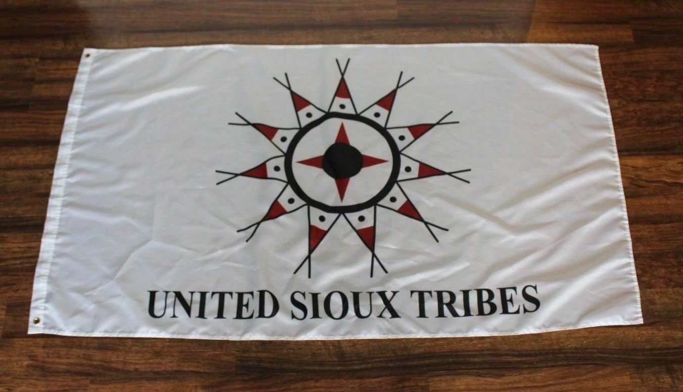 New United Sioux Nation Tribes Banner Flag Native American Indian Tribe Tribal 3x5ft by flagsjustdoit
