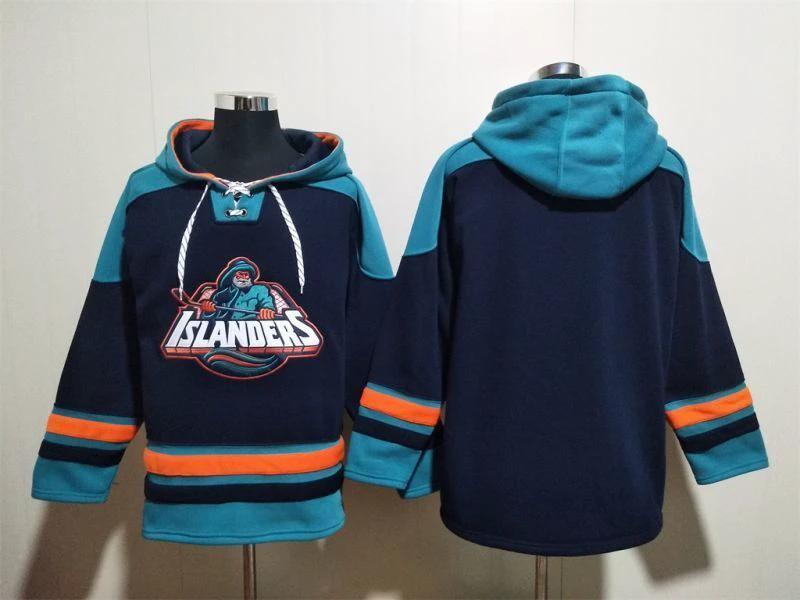 New York Islanders Blank Pullover Hoodie by Hoodie Pullover