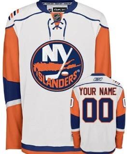 New York Islanders Customized White Jersey by Hockey David