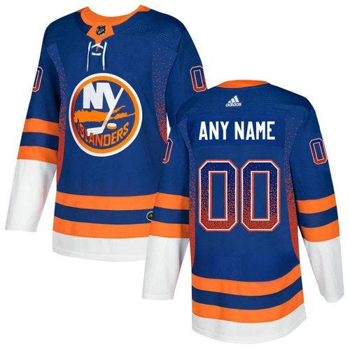New York Islanders Royal Customized Drift Fashion Jersey by Hockey David