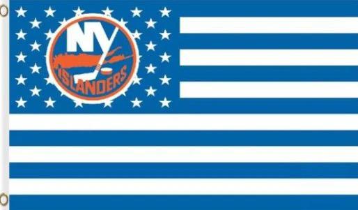 New York Islanders USA Star Flag 3X5Ft Polyester Digital Print Banner USA by flagsjustdoit