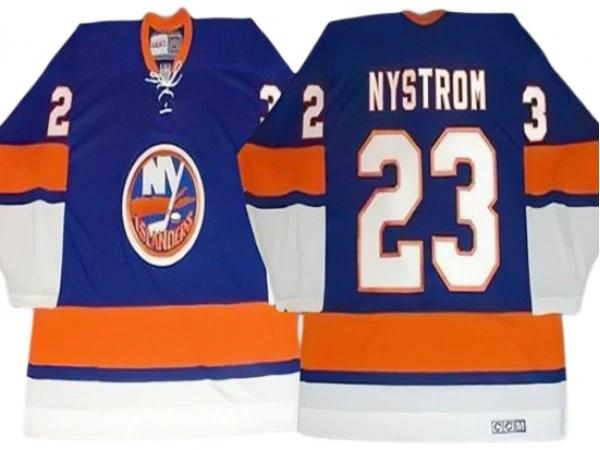 New York Islanders #23 Bob Nystrom 1982 Vintage CCM Jersey - Blue by Hockey David