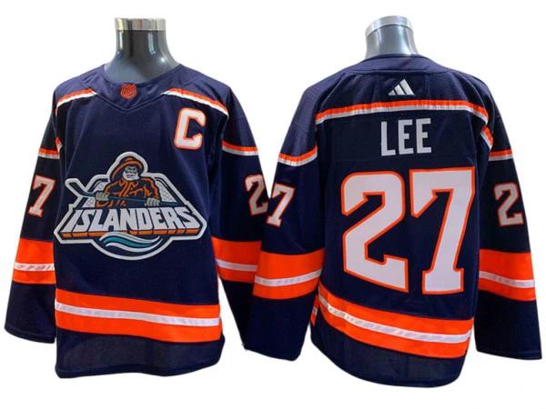 New York Islanders #27 Anders Lee Navy Reverse Retro 2.0 Jersey by Hockey David