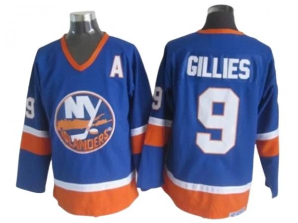 New York Islanders #9 Clark Gillies Vintage CCM Jersey - Blue by Hockey David