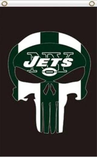 New York Jets Digital US Flag 3X5 Ft Polyester Banner USA 90x150cm by flagsjustdoit