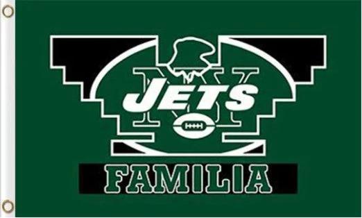 New York Jets Familia Flag 3X5 Ft Polyester Banner USA 90x150cm by flagsjustdoit