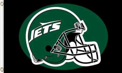 New York Jets Helmet US Flag 3X5 Ft Polyester Banner USA 90x150cm by flagsjustdoit