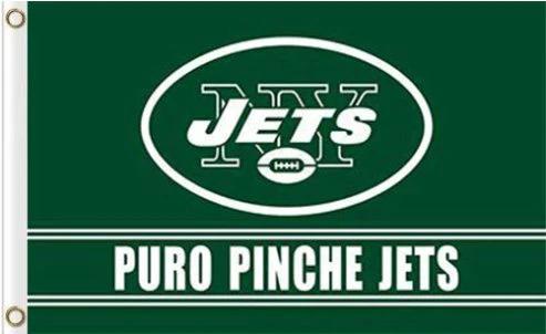 New York Jets Puro Pinche Flag 3X5 Ft Polyester Banner USA 90x150cm by flagsjustdoit