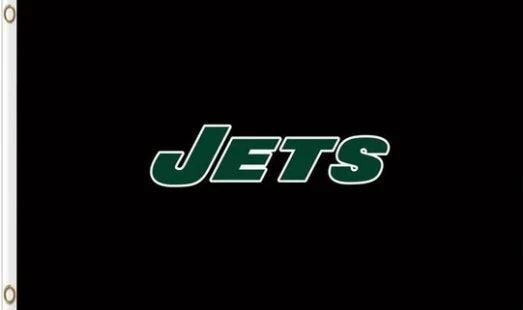 New York Jets Sports Black Flag 3X5 Ft Polyester Banner USA 90x150cm by flagsjustdoit