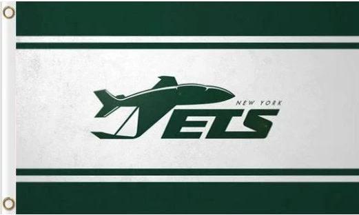 New York Jets Team Logo Sports US Flag 3X5 Ft Polyester Banner USA 90x150cm by flagsjustdoit