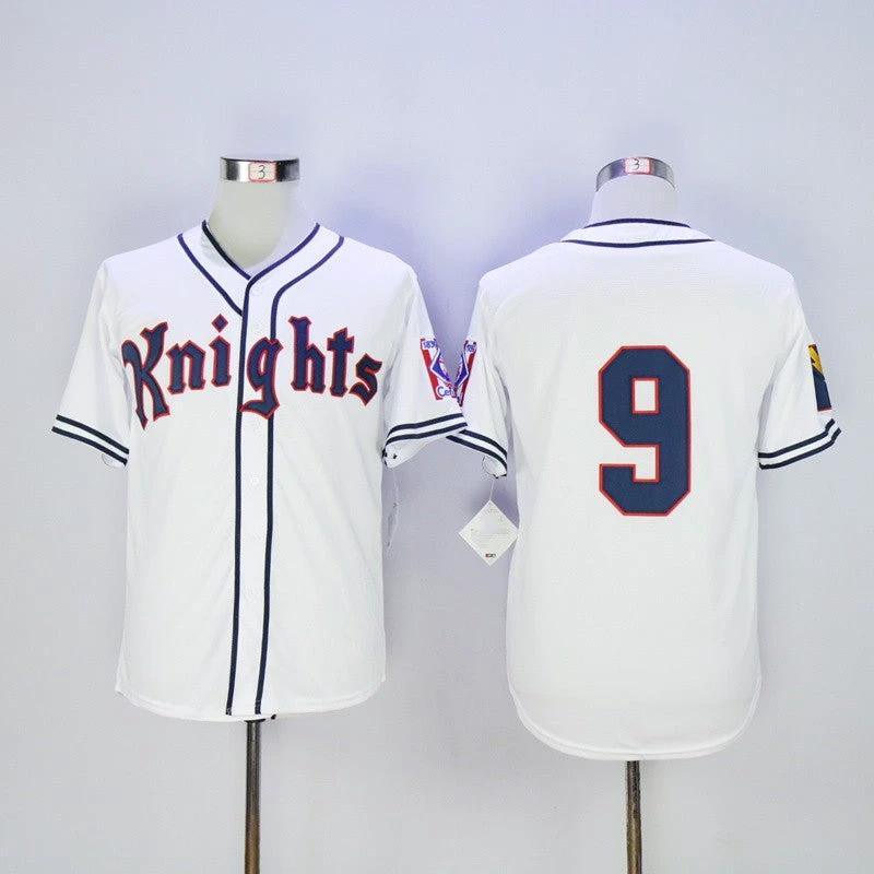 New York Knights #9 Movie Baseball Jersey by My Store