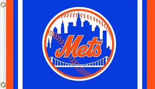 New York Mets Custom flag 3X5Ft Banner USA Polyester with Brass Grommets by flagsjustdoit