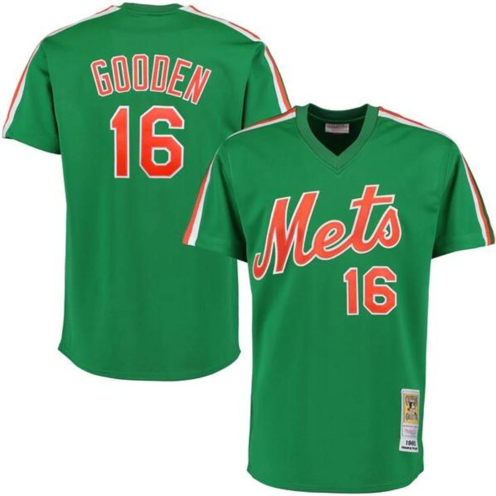New York Mets Dwight Gooden Green 1985 Throwback Pullover Jersey by My Store