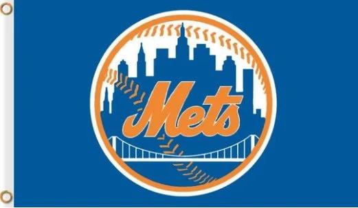 New York Mets Flag Baseball flag 3X5Ft Banner USA Polyester with Brass Grommets by flagsjustdoit