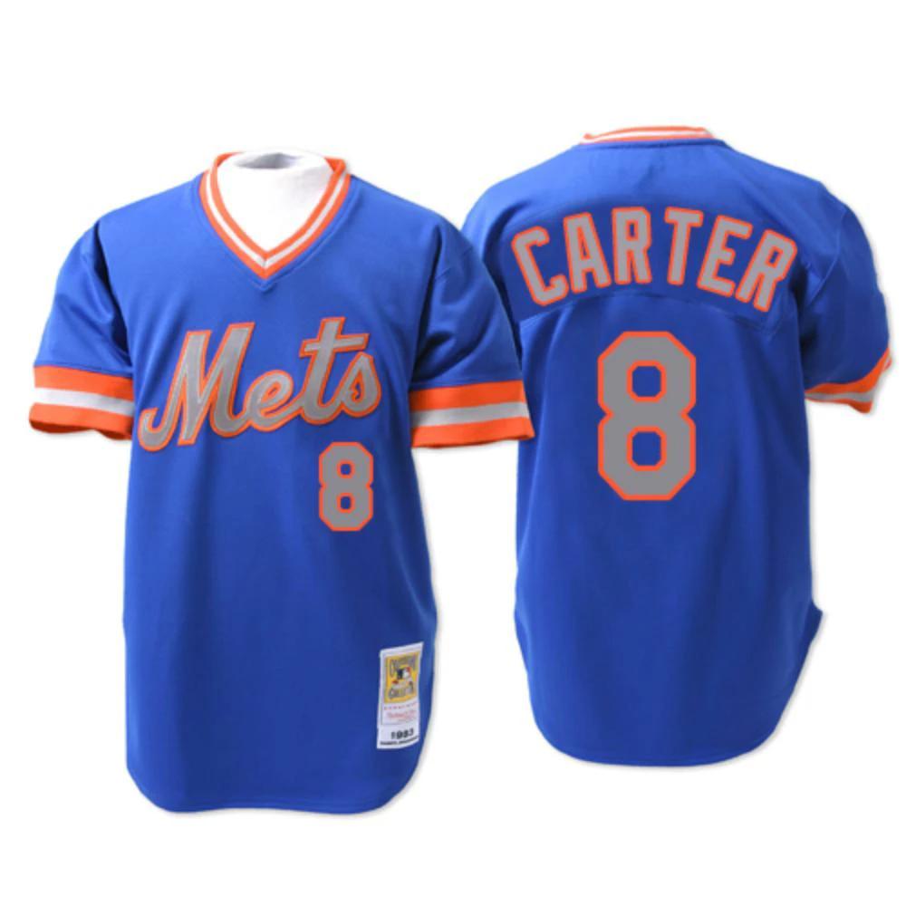 New York Mets Gary Carter Blue 1983 Throwback Pullover Jersey by My Store