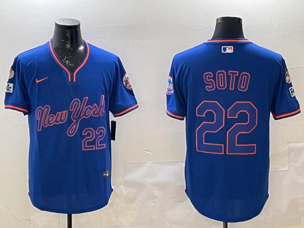 New York Mets Juan Soto Royal Throwback Fashion Jersey by My Store