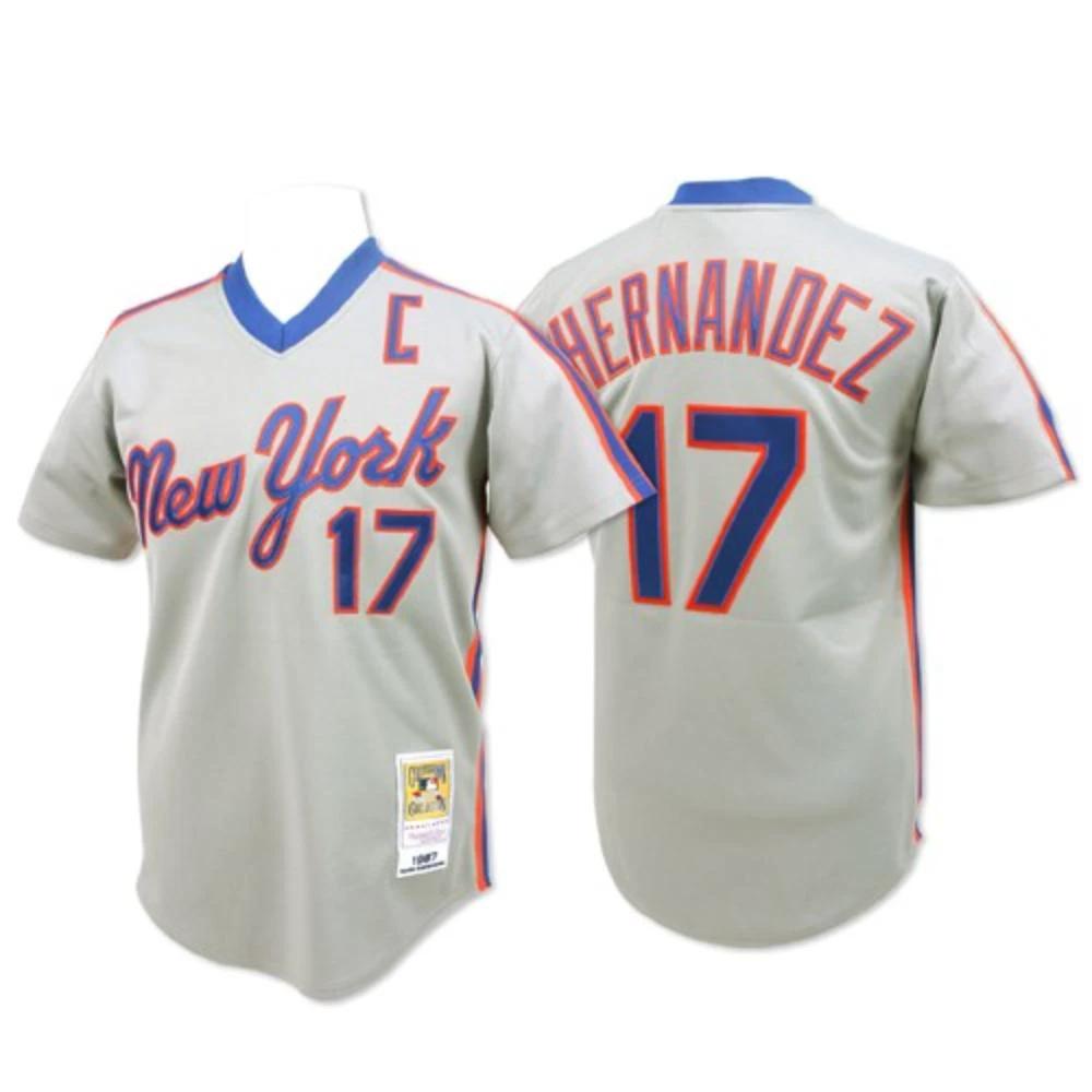 New York Mets Keith Hernandez Gray 1987 Throwback Pullover Jersey by My Store