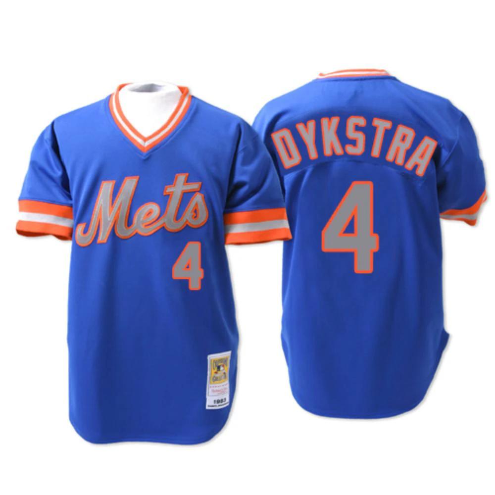 New York Mets Lenny Dykstra Blue 1983 Throwback Pullover Jersey by My Store