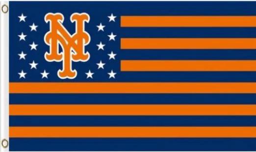 New York Mets Nation US flag 3X5 Banner USA Polyester with Brass Grommets by flagsjustdoit