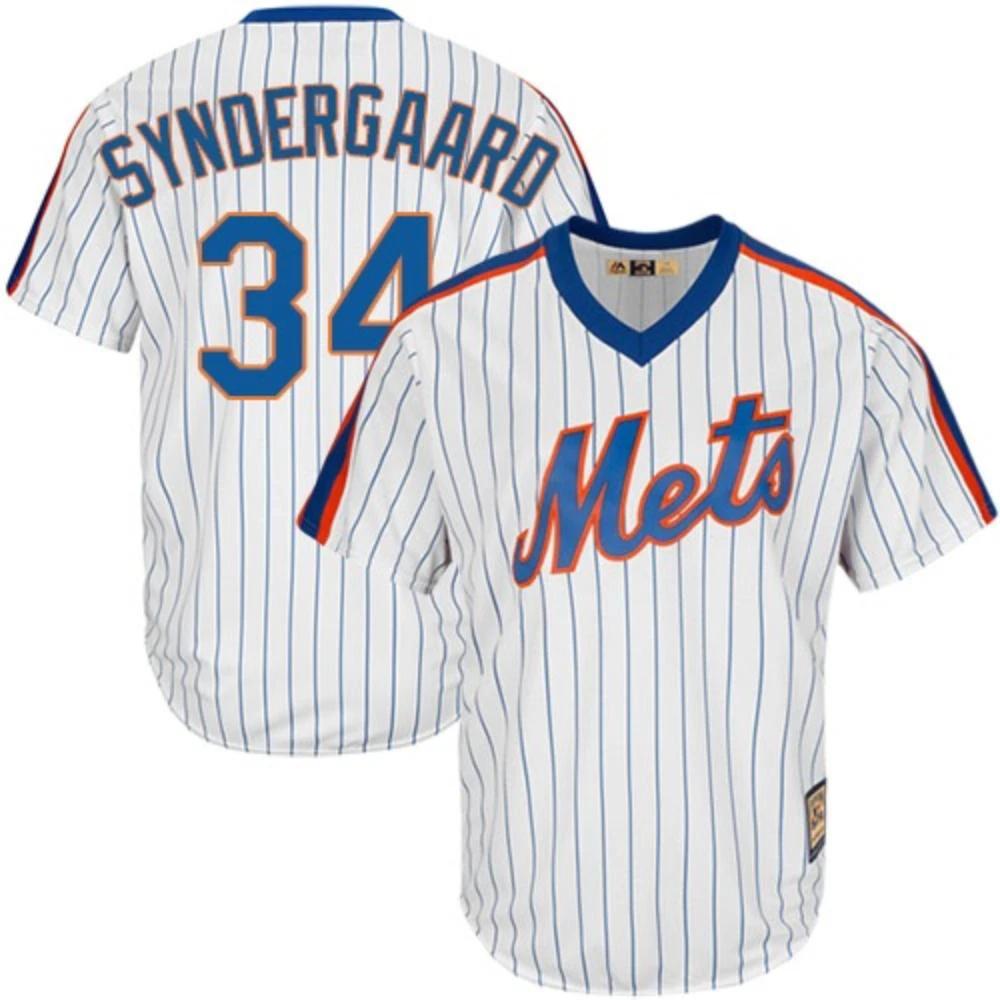 New York Mets Noah Syndergaard White Throwback Pullover Jersey by My Store