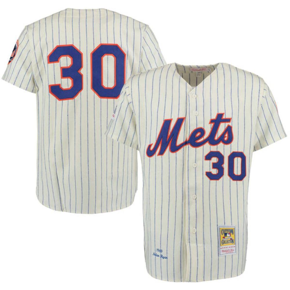 New York Mets Nolan Ryan Cream 1969 Throwback Jersey by My Store