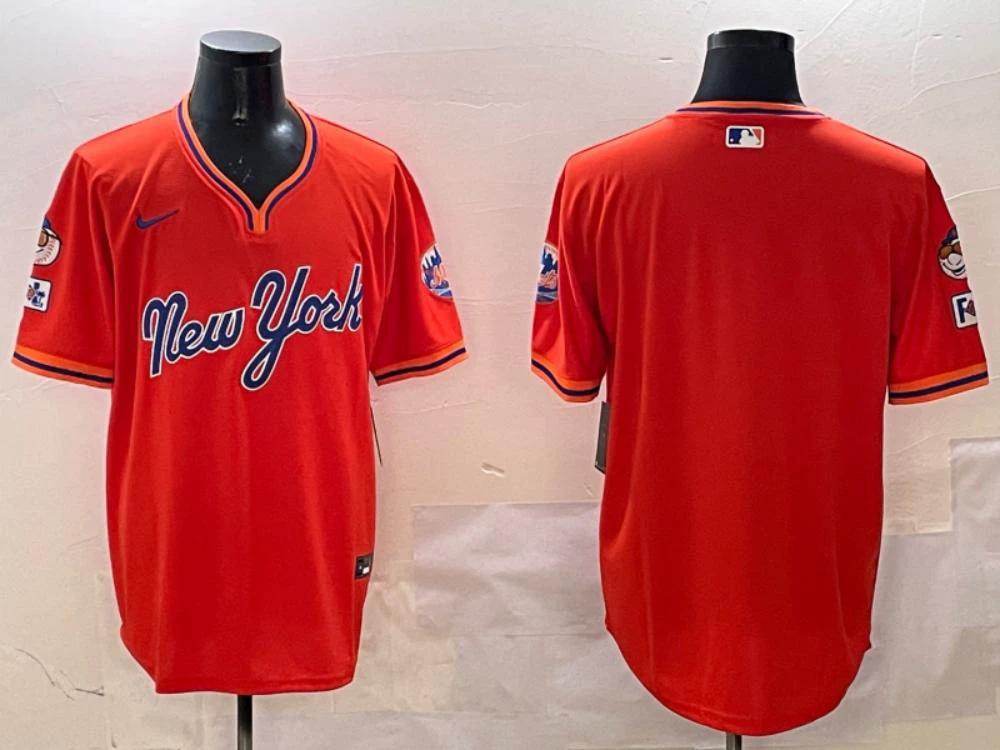 New York Mets Team Orange Throwback Fashion Jersey by My Store