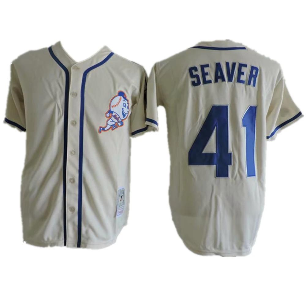 New York Mets Tom Seaver Cream Throwback Jersey by My Store