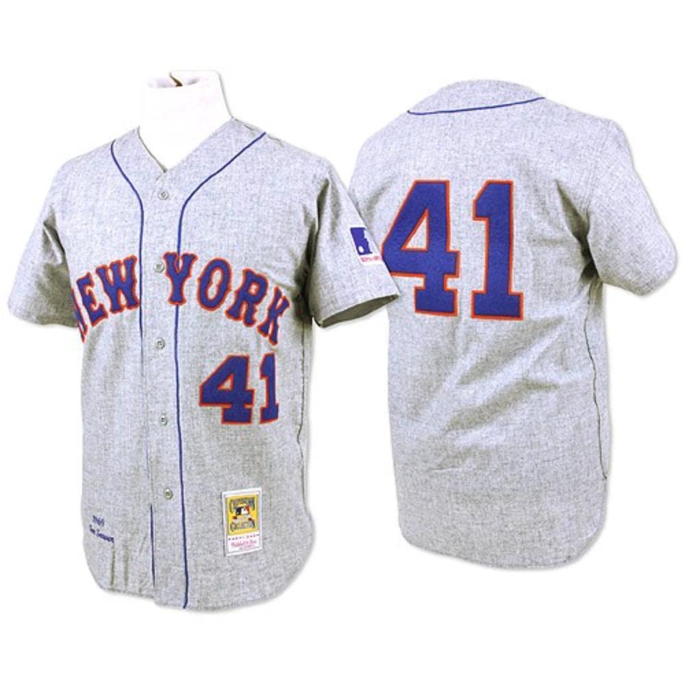New York Mets Tom Seaver Gray 1969 Throwback Jersey by My Store