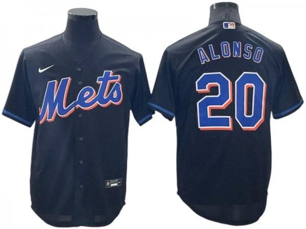 New York Mets #20 Pete Alonso Black Cool Base 2022 Jersey by My Store